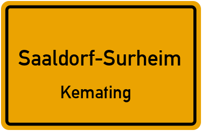 Straßenverzeichnis Saaldorf-Surheim Kemating