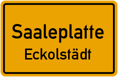 Straßenverzeichnis Saaleplatte Eckolstädt