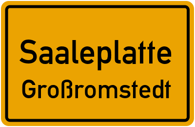 Straßenverzeichnis Saaleplatte Großromstedt