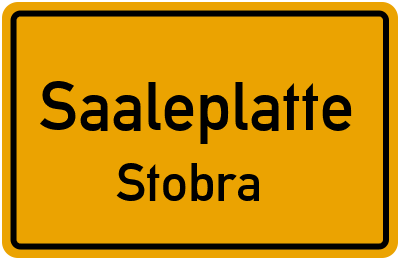 Straßenverzeichnis Saaleplatte Stobra