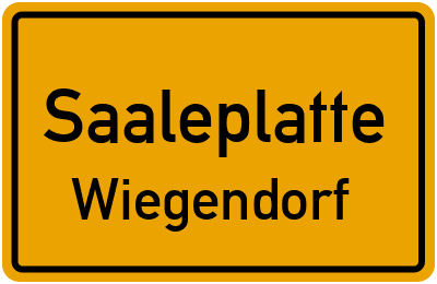 Straßenverzeichnis Saaleplatte Wiegendorf