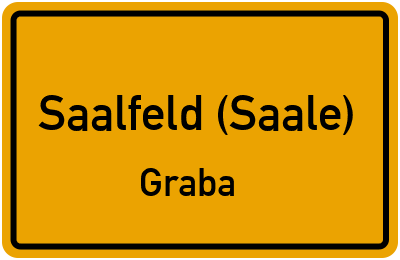 Straßenverzeichnis Saalfeld (Saale) Graba