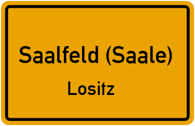 Straßenverzeichnis Saalfeld (Saale) Lositz