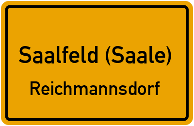 Straßenverzeichnis Saalfeld (Saale) Reichmannsdorf