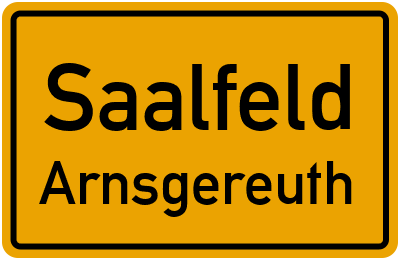 Straßenverzeichnis Saalfeld Arnsgereuth