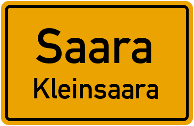 Straßenverzeichnis Saara Kleinsaara