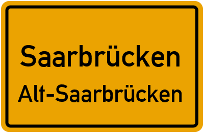 Straßenverzeichnis Saarbrücken Alt-Saarbrücken