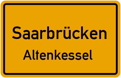 Straßenverzeichnis Saarbrücken Altenkessel