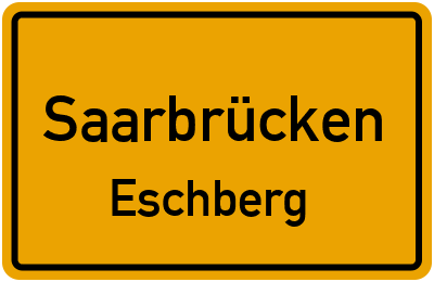 Straßenverzeichnis Saarbrücken Eschberg