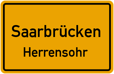 Straßenverzeichnis Saarbrücken Herrensohr
