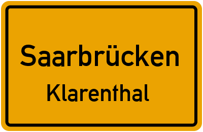 Straßenverzeichnis Saarbrücken Klarenthal