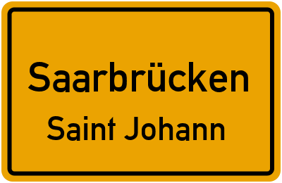 Straßenverzeichnis Saarbrücken Saint Johann