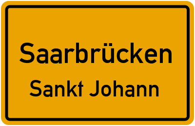 Straßenverzeichnis Saarbrücken Sankt Johann