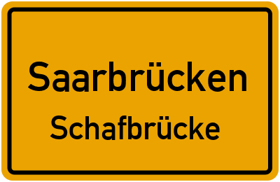 Straßenverzeichnis Saarbrücken Schafbrücke