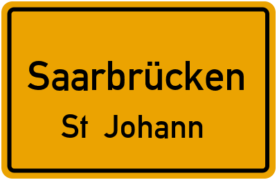 Straßenverzeichnis Saarbrücken St. Johann