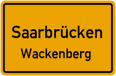 Straßenverzeichnis Saarbrücken Wackenberg
