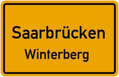 Straßenverzeichnis Saarbrücken Winterberg