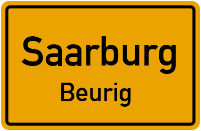 Straßenverzeichnis Saarburg Beurig