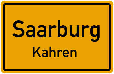 Straßenverzeichnis Saarburg Kahren