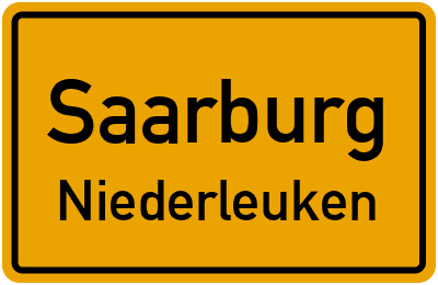 Straßenverzeichnis Saarburg Niederleuken