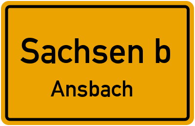 Branchenbuch Sachsen b.Ansbach, Bayern