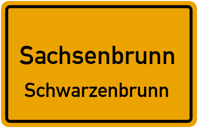Straßenverzeichnis Sachsenbrunn Schwarzenbrunn