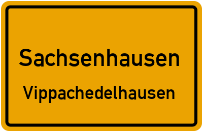 Straßenverzeichnis Sachsenhausen Vippachedelhausen