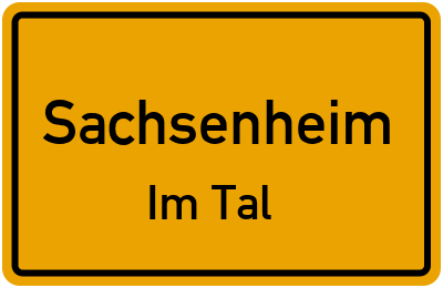 Straßenverzeichnis Sachsenheim Im Tal