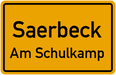 Straßenverzeichnis Saerbeck Am Schulkamp