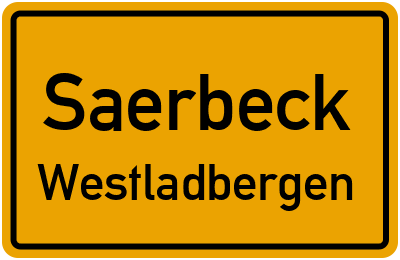 Straßenverzeichnis Saerbeck Westladbergen