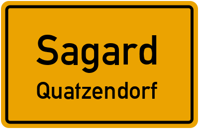 Straßenverzeichnis Sagard Quatzendorf