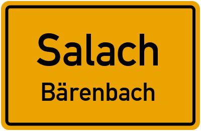 Straßenverzeichnis Salach Bärenbach