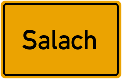 Ortsschild von Salach in Baden-Württemberg