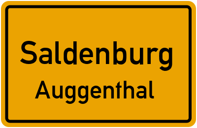 Ortsschild Saldenburg Auggenthal