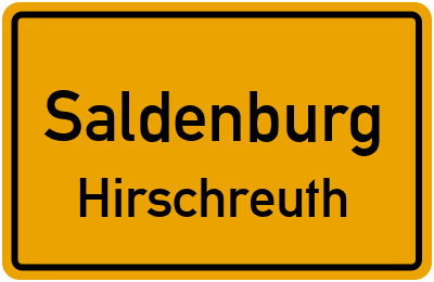 Straßenverzeichnis Saldenburg Hirschreuth