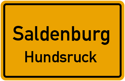Ortsschild Saldenburg Hundsruck