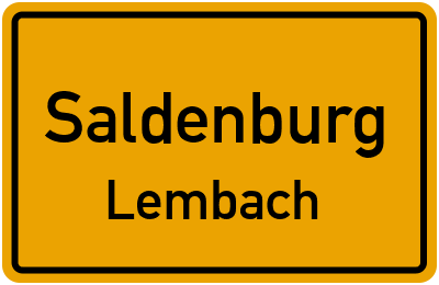 Ortsschild Saldenburg Lembach