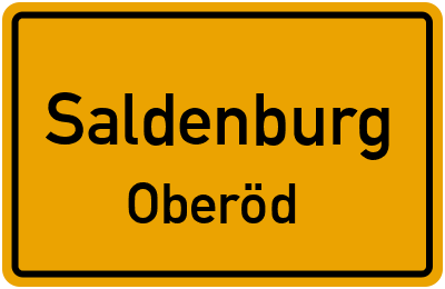 Ortsschild Saldenburg Oberöd
