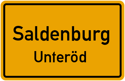 Straßenverzeichnis Saldenburg Unteröd