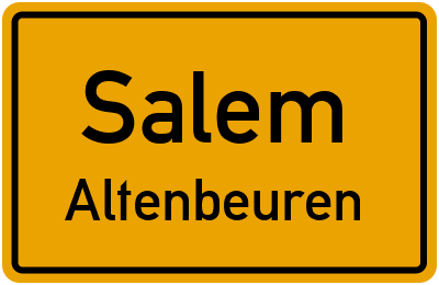 Ortsschild Salem Altenbeuren