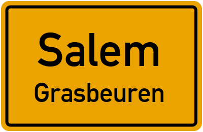 Ortsschild Salem Grasbeuren