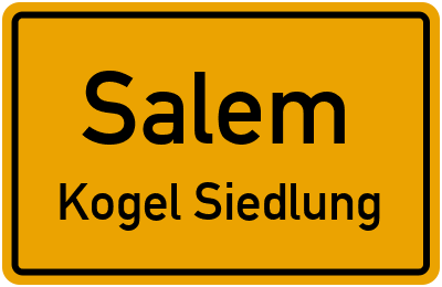 Straßenverzeichnis Salem Kogel Siedlung