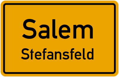 Straßenverzeichnis Salem Stefansfeld