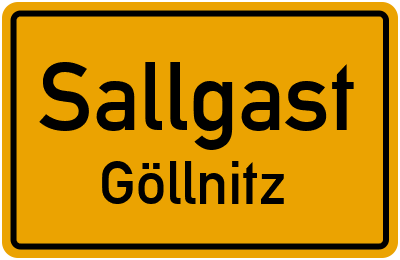 Straßenverzeichnis Sallgast Göllnitz