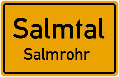 Straßenverzeichnis Salmtal Salmrohr
