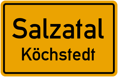 Straßenverzeichnis Salzatal Köchstedt