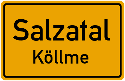 Straßenverzeichnis Salzatal Köllme