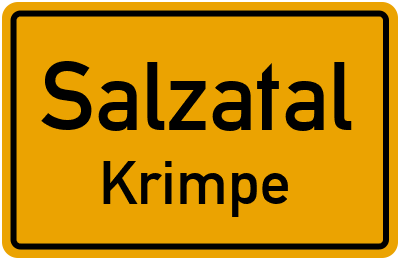 Straßenverzeichnis Salzatal Krimpe
