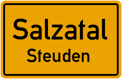 Straßenverzeichnis Salzatal Steuden