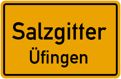 Ortsschild Salzgitter Üfingen
